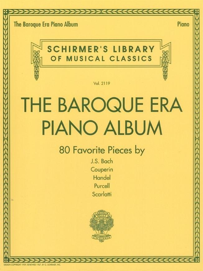 Cover: 9781495051623 | The Baroque Era Piano Album: Schirmer's Library of Musical Classics...