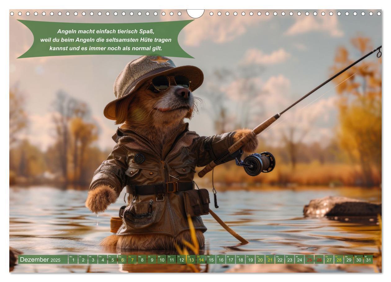 Bild: 9783457174937 | Der tierisch lustige Angler-Kalender (Wandkalender 2025 DIN A3...