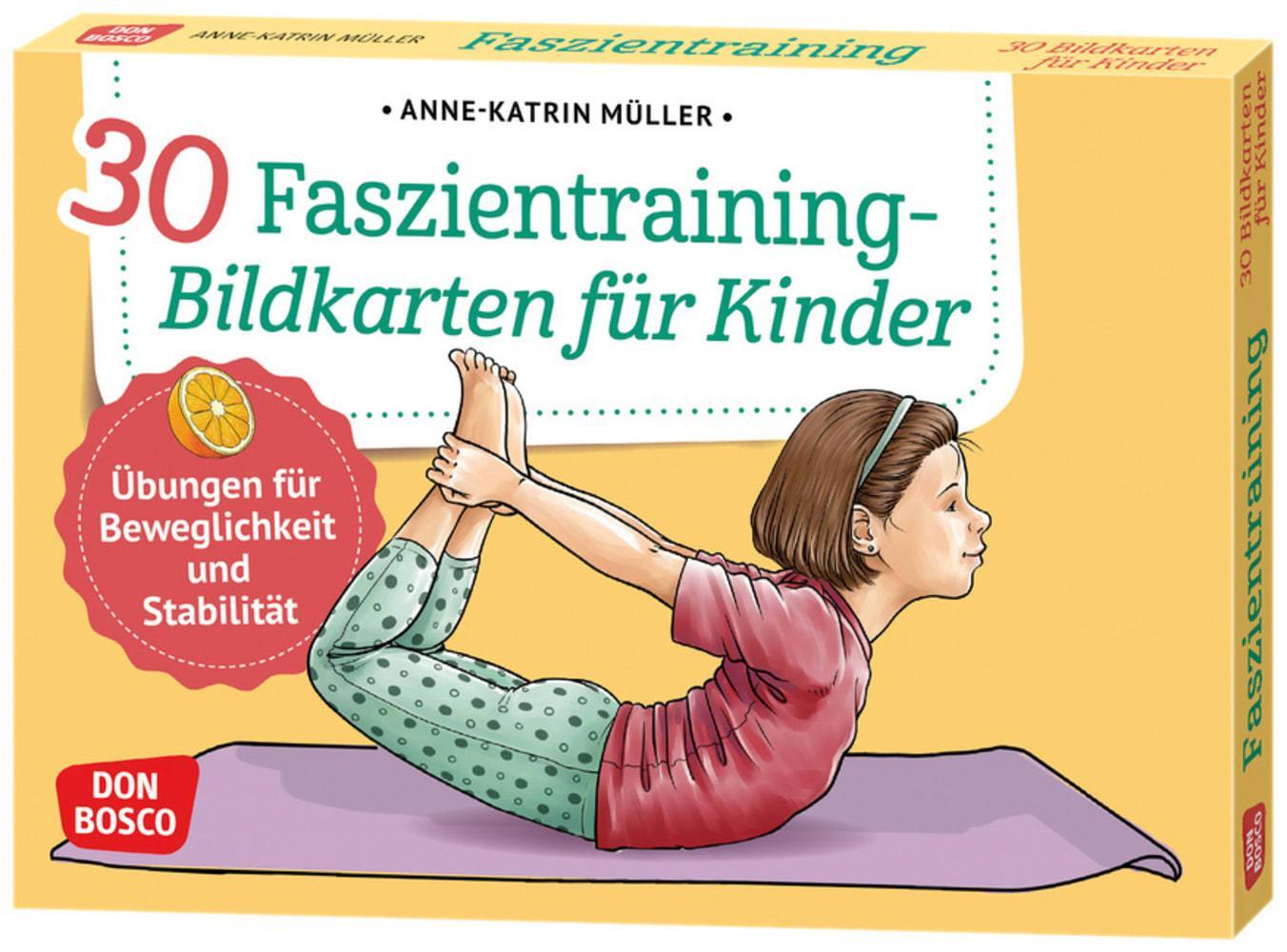 Cover: 4260179515774 | 30 Faszientraining-Bildkarten für Kinder | Anne-Katrin Müller | Box