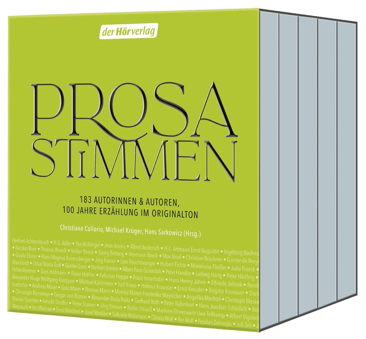 Cover: 9783867177870 | Prosastimmen | MP3 | 5 Audio-CDs | Deutsch | 2022 | Der Hörverlag