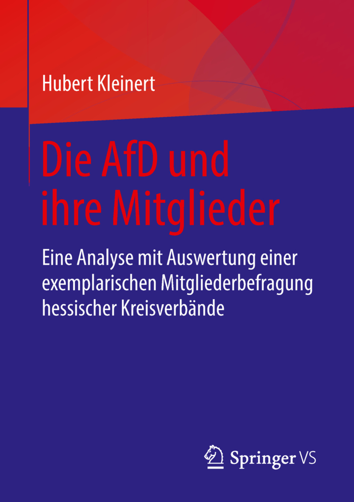 Cover: 9783658217150 | Die AfD und ihre Mitglieder | Hubert Kleinert | Taschenbuch