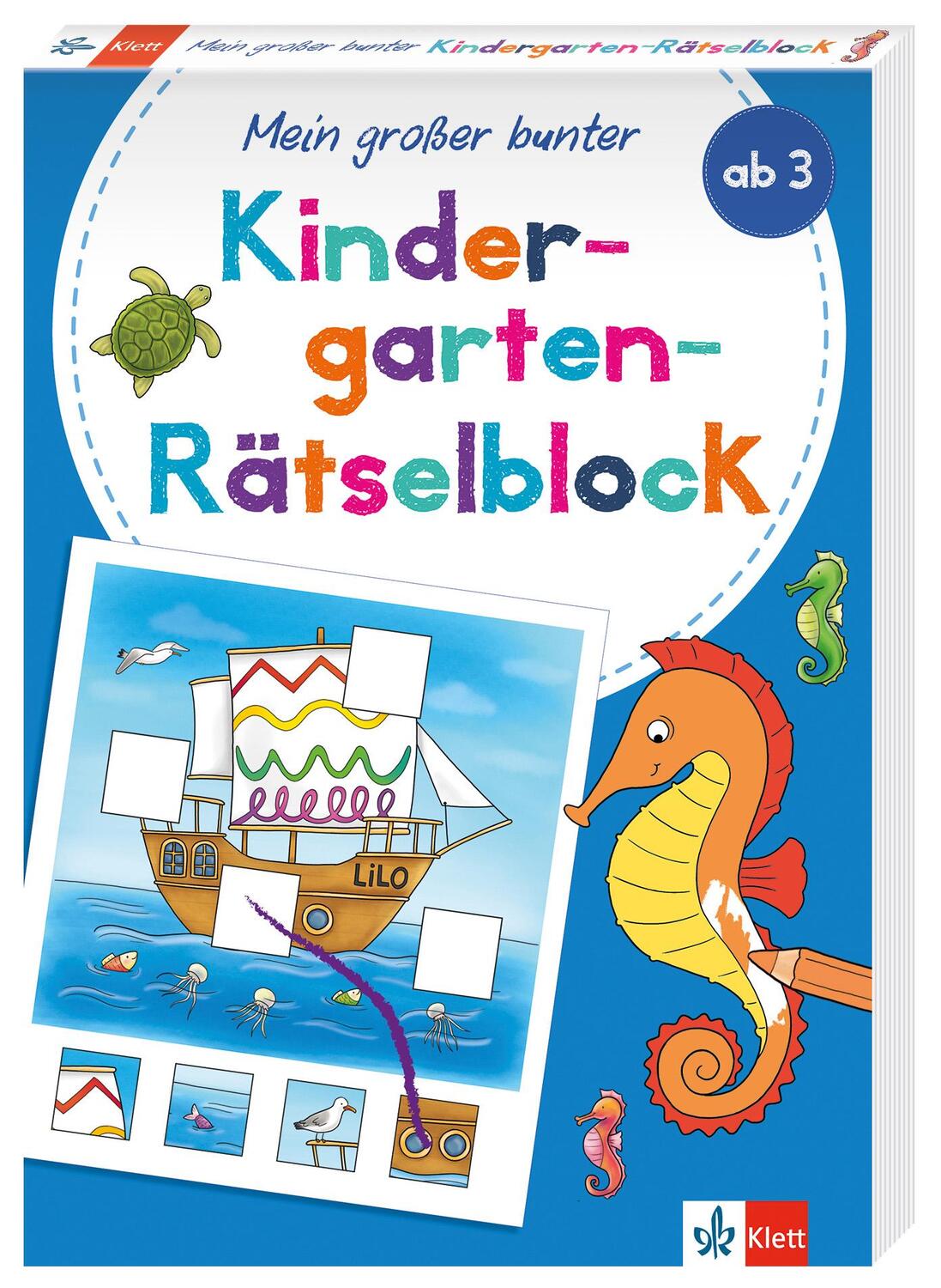 Cover: 9783129497234 | Klett Mein großer bunter Kindergarten-Rätselblock | Taschenbuch | 2023