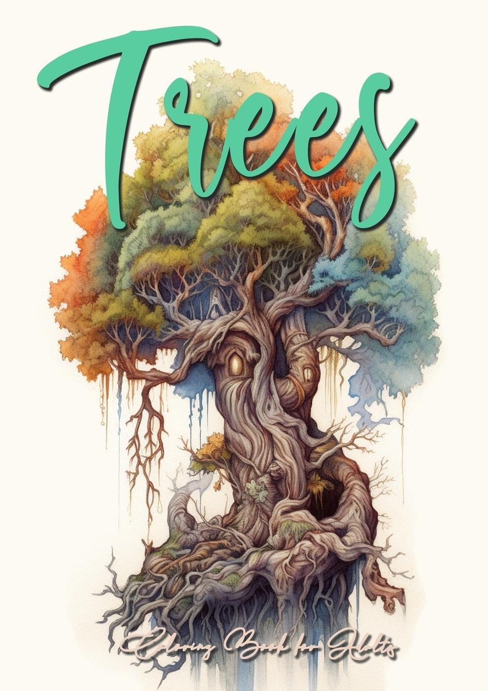 Cover: 9783757568603 | Trees Coloring Book for Adults | Monsoon Publishing | Taschenbuch