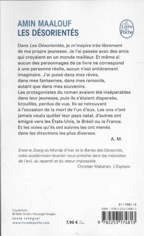 Rückseite: 9782253174813 | Les désorientés | Roman | Amin Maalouf | Taschenbuch | Französisch