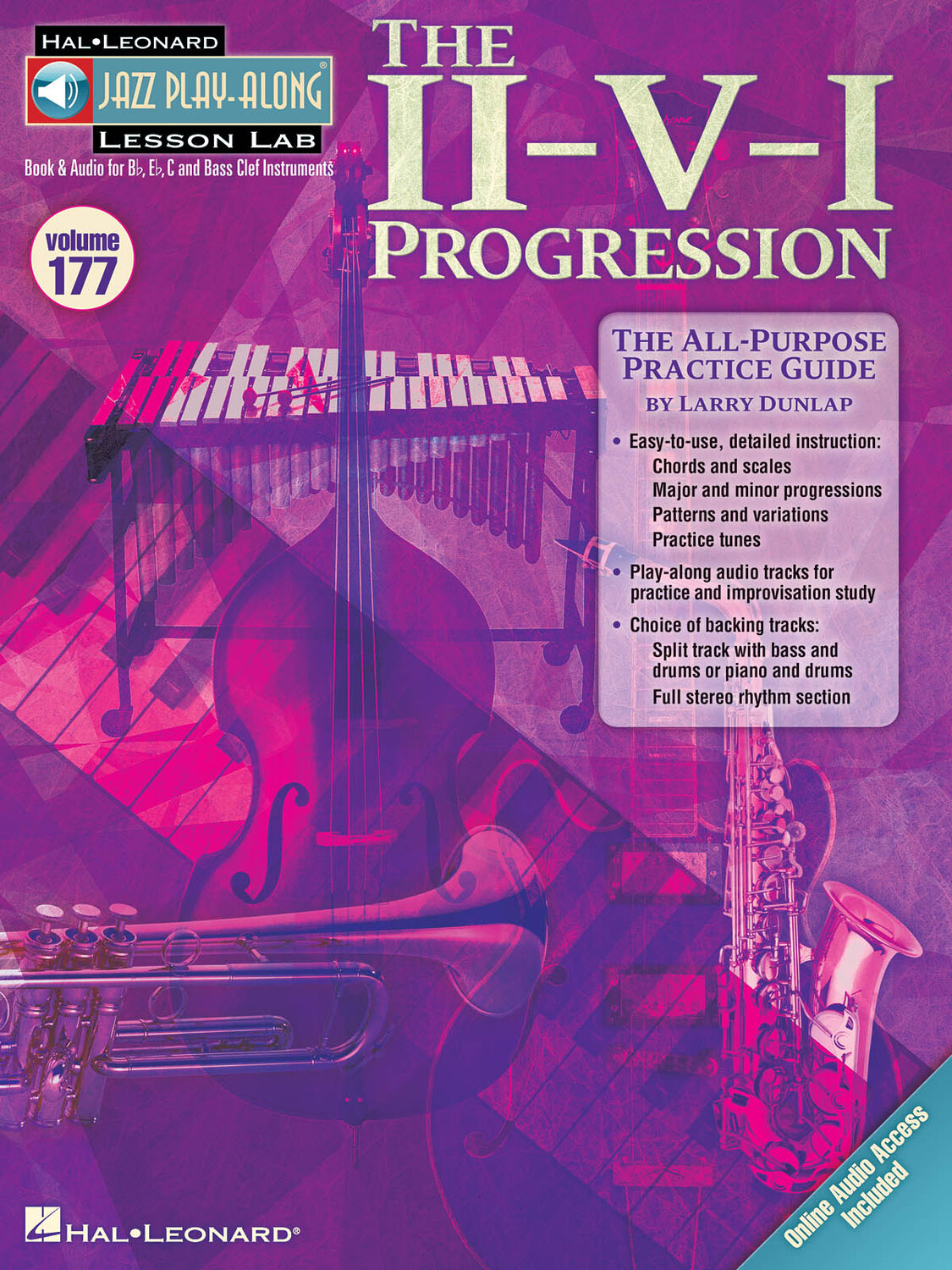 Cover: 884088648428 | The II-V-I Progression | Jazz Play-Along Lesson Lab (Volume 177)