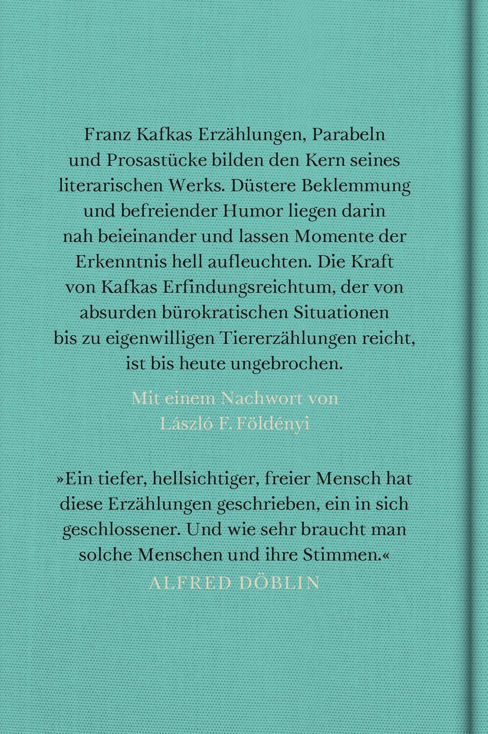 Rückseite: 9783103975956 | Die Erzählungen | Franz Kafka | Buch | 528 S. | Deutsch | 2024
