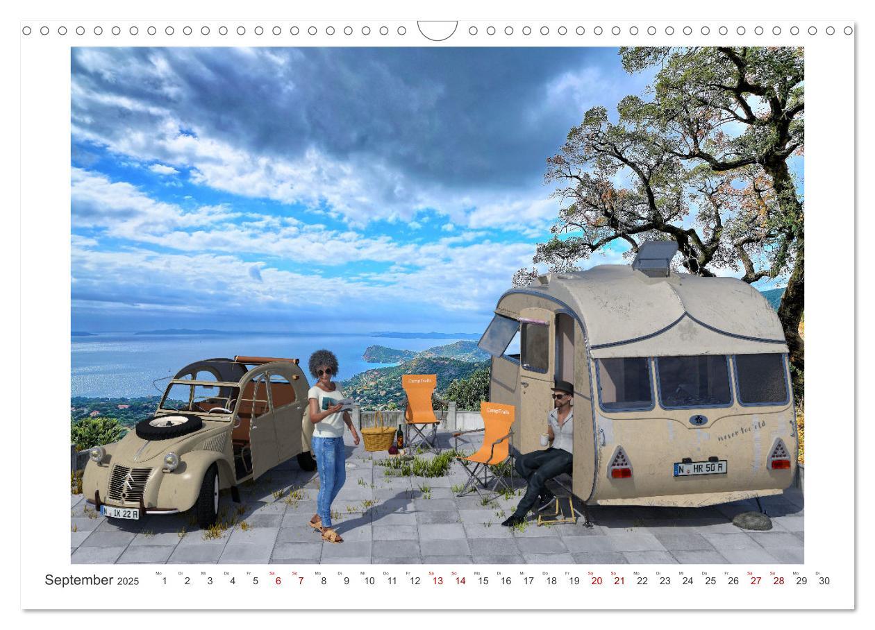 Bild: 9783435069798 | Vintage Caravaning (Wandkalender 2025 DIN A3 quer), CALVENDO...