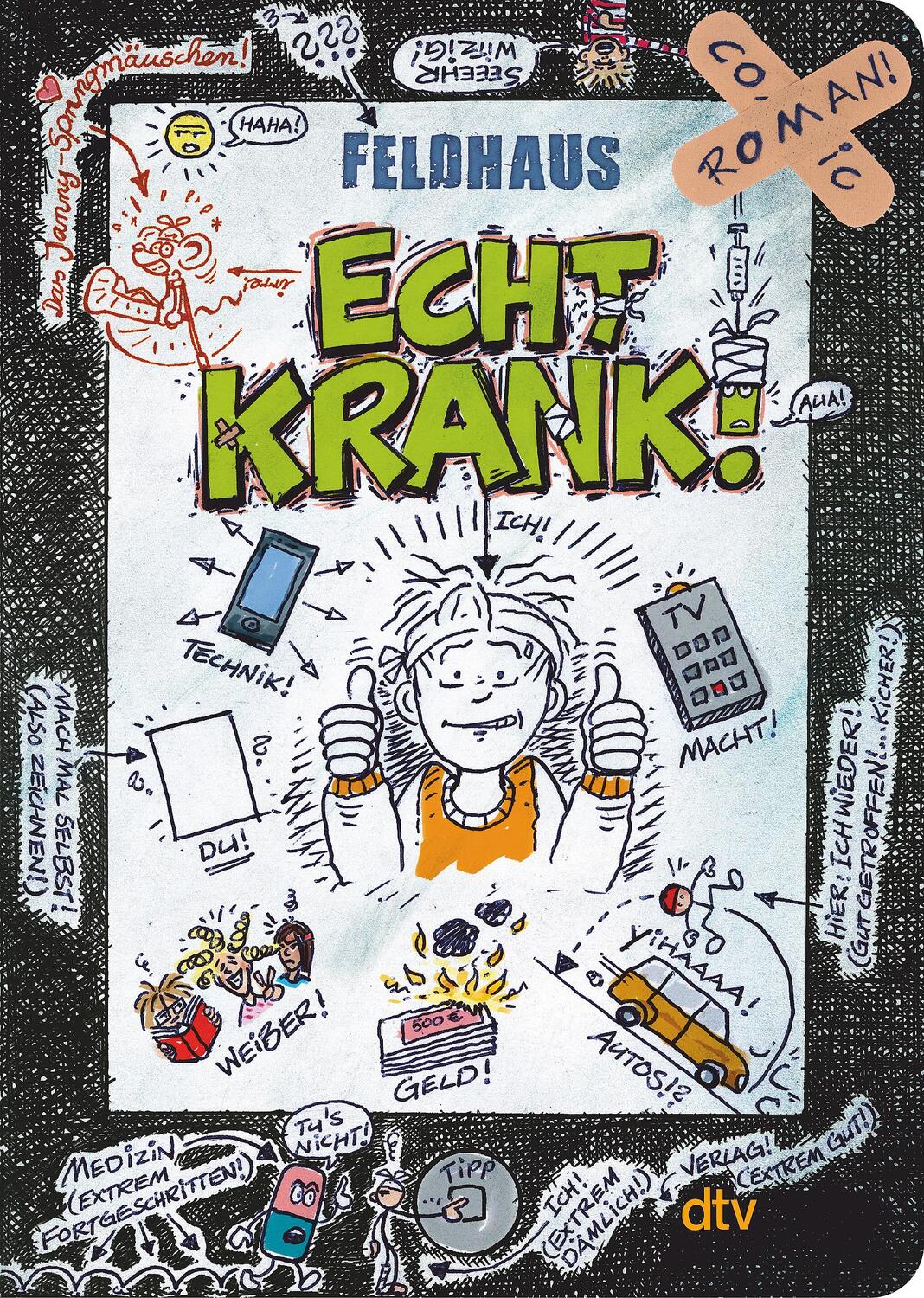 Cover: 9783423715492 | Echt krank! | Ein Comic-Roman | Hans-Jürgen Feldhaus | Taschenbuch