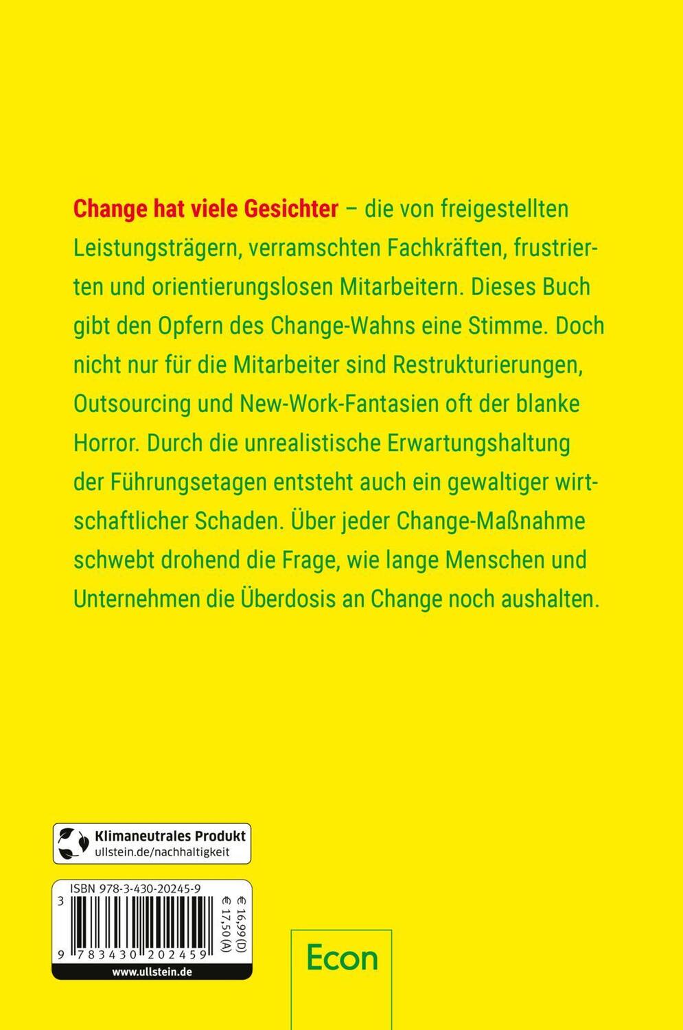 Rückseite: 9783430202459 | Change mich am Arsch | Axel Koch | Taschenbuch | 304 S. | Deutsch