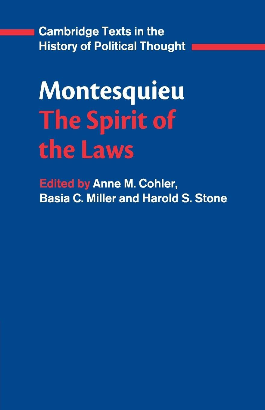 Cover: 9780521369749 | Montesquieu | The Spirit of the Laws | Charles De Montesquieu | Buch