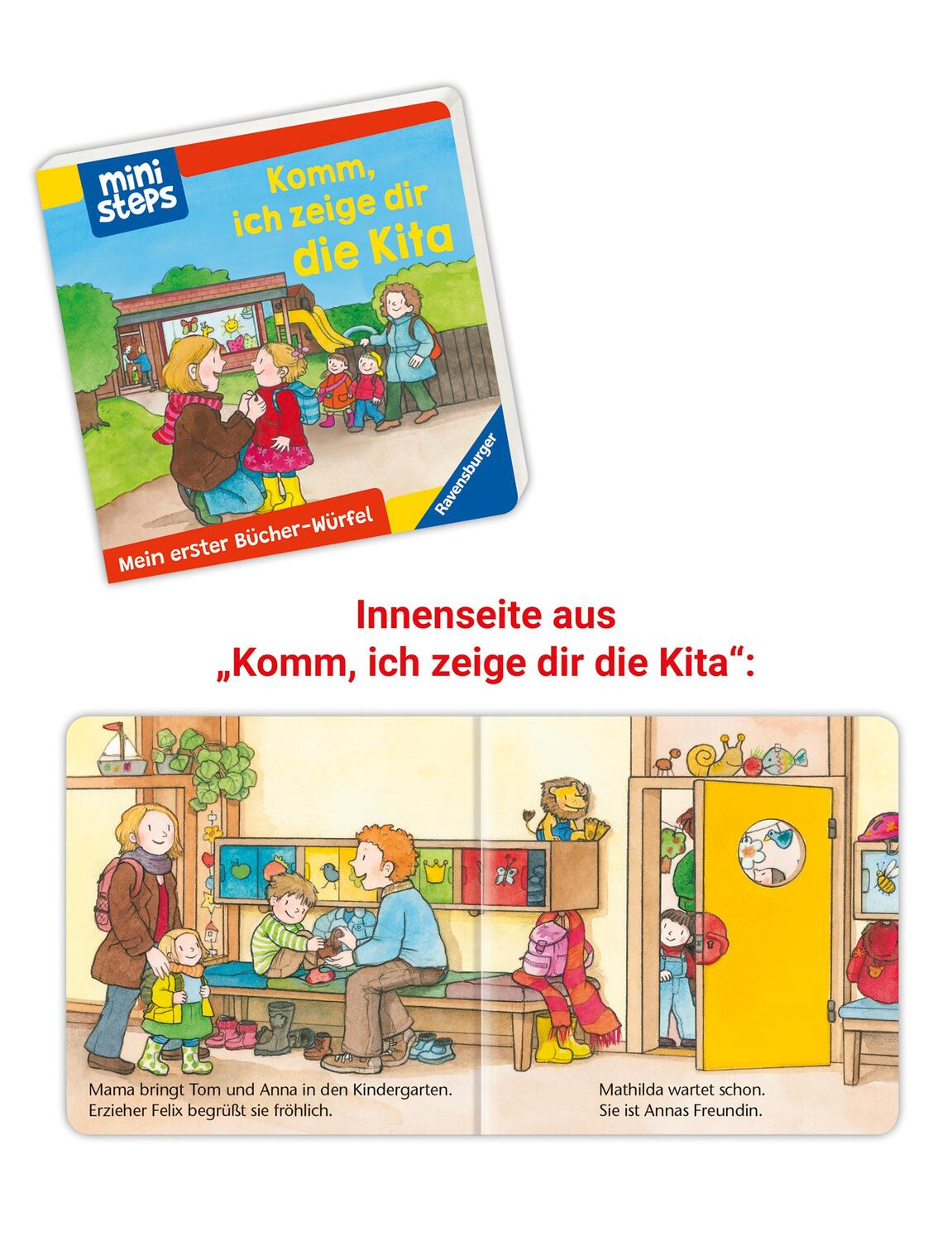 Bild: 9783473302840 | ministeps: Mein erster Bücher-Würfel: Kita, Zoo und Feuerwehr...