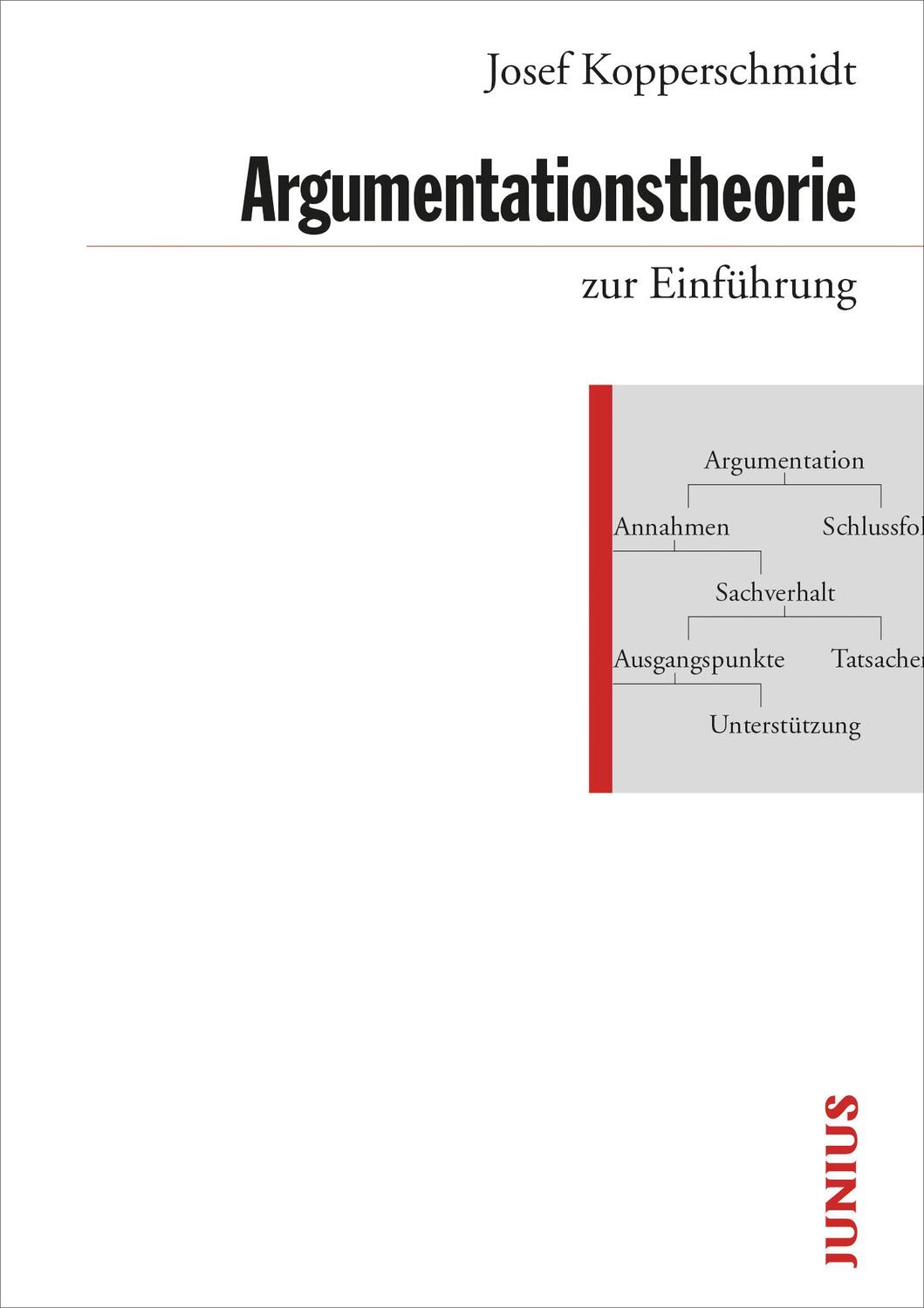 Cover: 9783885063209 | Argumentationstheorie zur Einführung | Josef Kopperschmidt | Buch