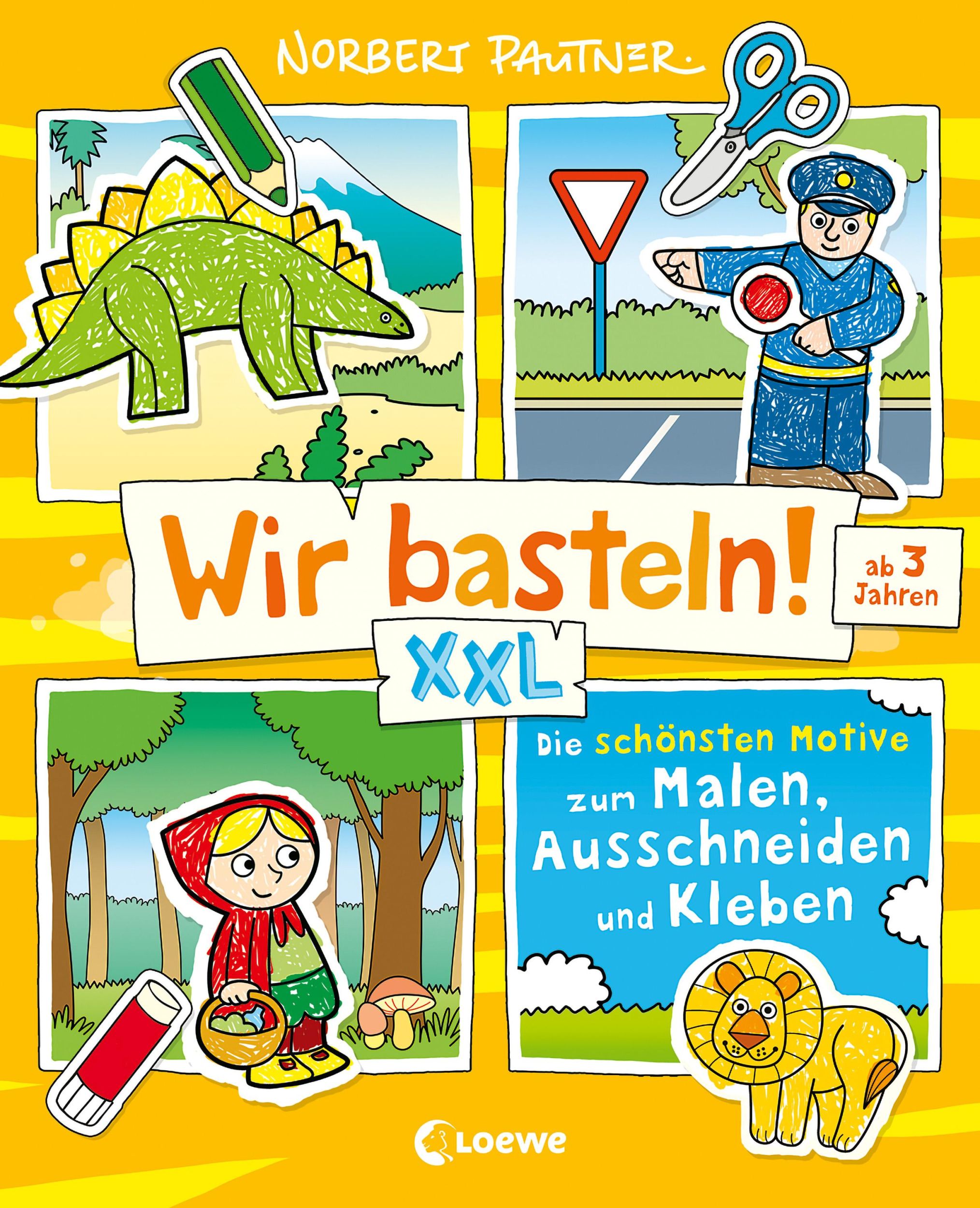 Cover: 9783743215610 | Wir basteln! XXL - Die schönsten Motive zum Malen, Ausschneiden und...