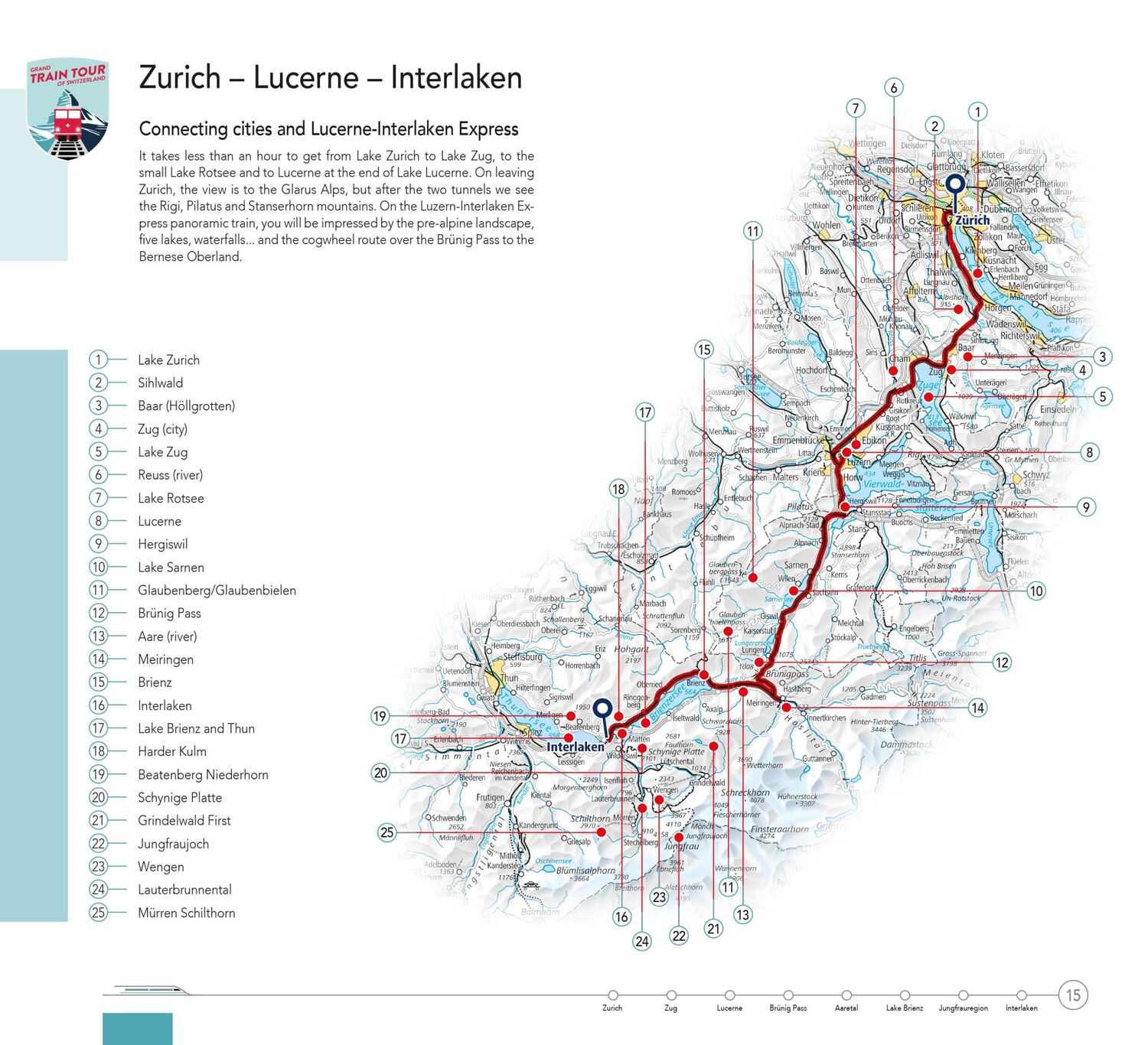 Bild: 9783828310773 | Hallwag Reiseführer Grand Train Tour of Switzerland, englische Ausgabe