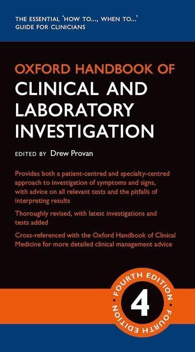 Cover: 9780198766537 | Oxford Handbook of Clinical and Laboratory Investigation | DREW PROVAN