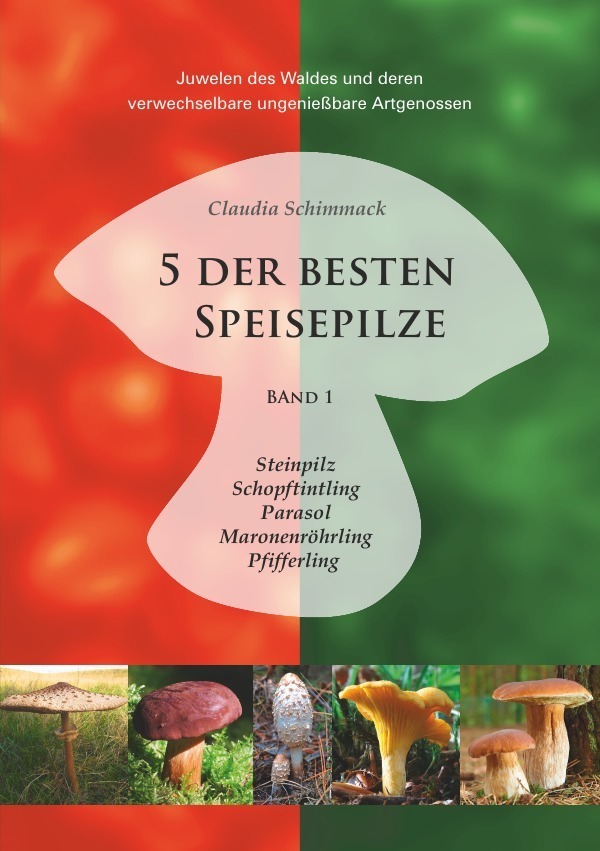 Cover: 9783741845666 | 5 der besten Speisepilze | Claudia Schimmack | Taschenbuch | 84 S.