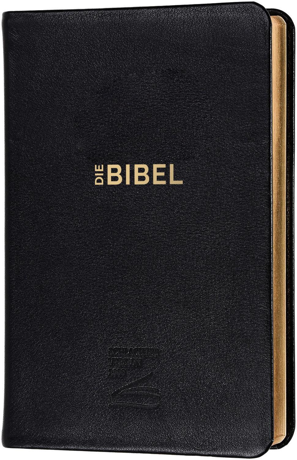Cover: 9783893970650 | Schlachter 2000 Bibel (Softc., schw. Goldschnitt) | Buch | LEDER