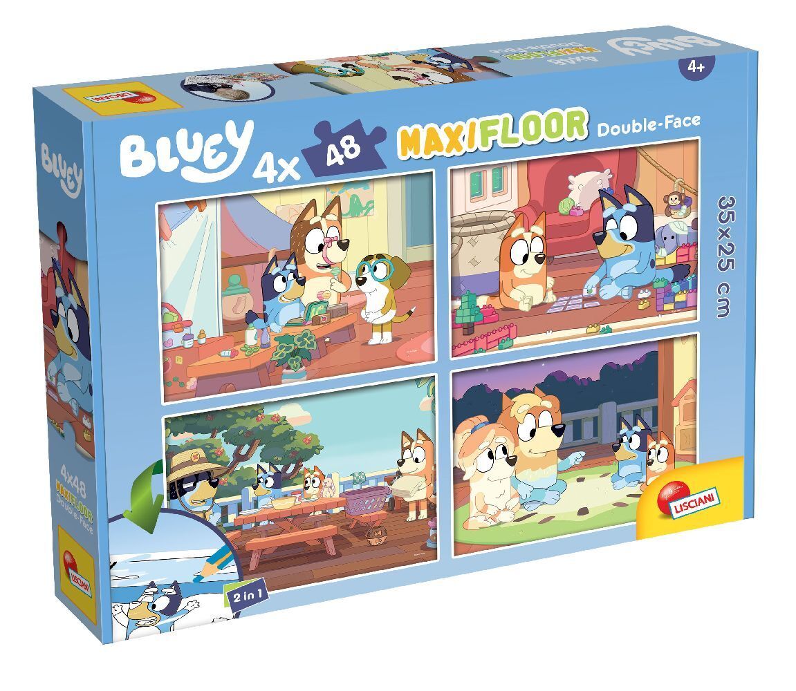 Cover: 8008324100354 | Bluey Puzzle Df Maxi Floor 4 X 48 | Spiel | 100354 | Deutsch