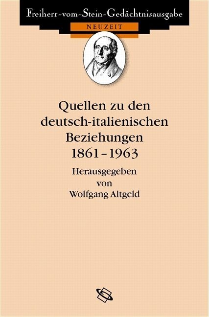 Cover: 9783534141562 | Quellen zu den deutsch-italienischen Beziehungen 1861-1963 | Altgeld
