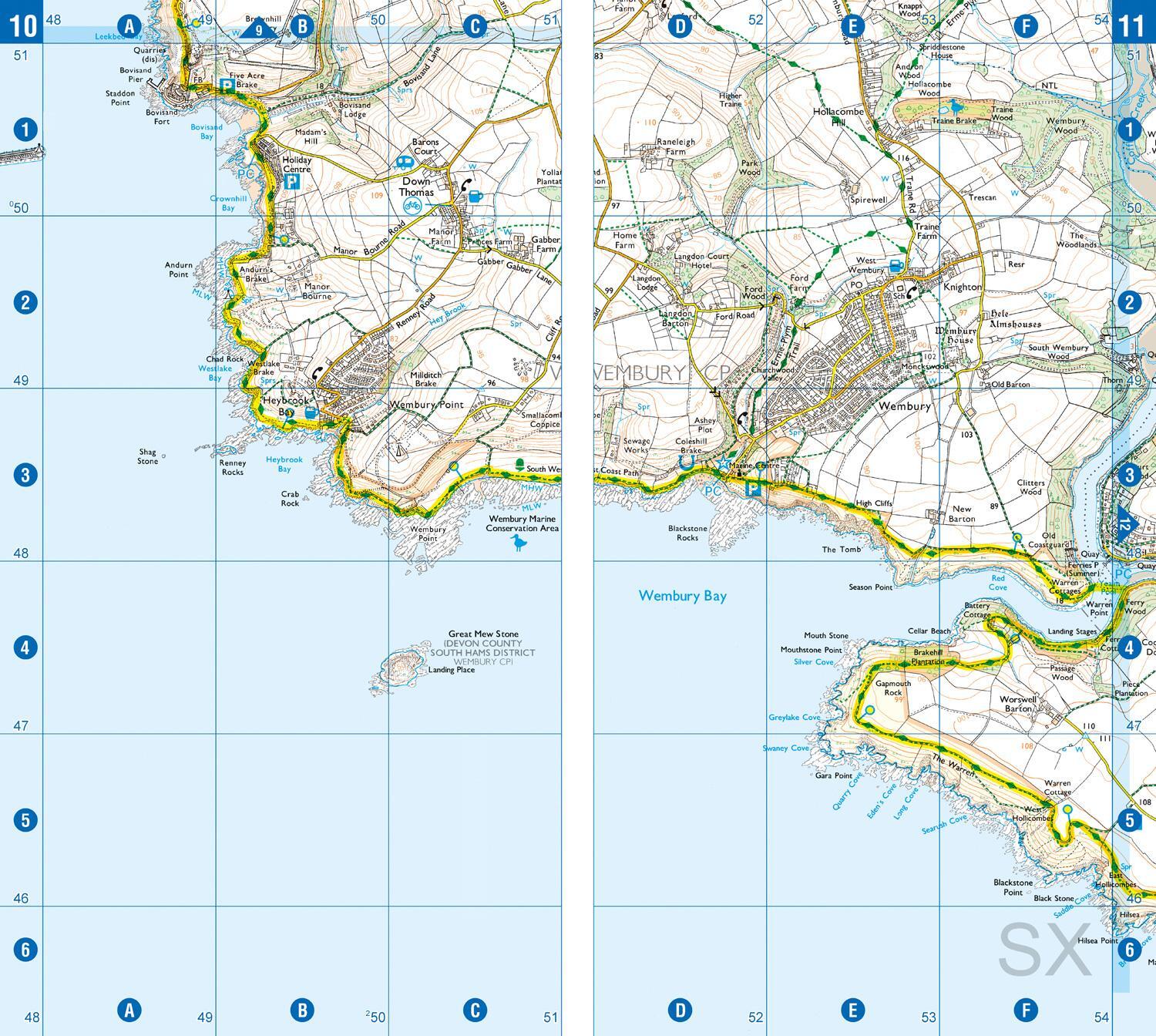 Bild: 9781782571551 | SW Coast Path South Devon Adventure Atlas | Taschenbuch | Englisch