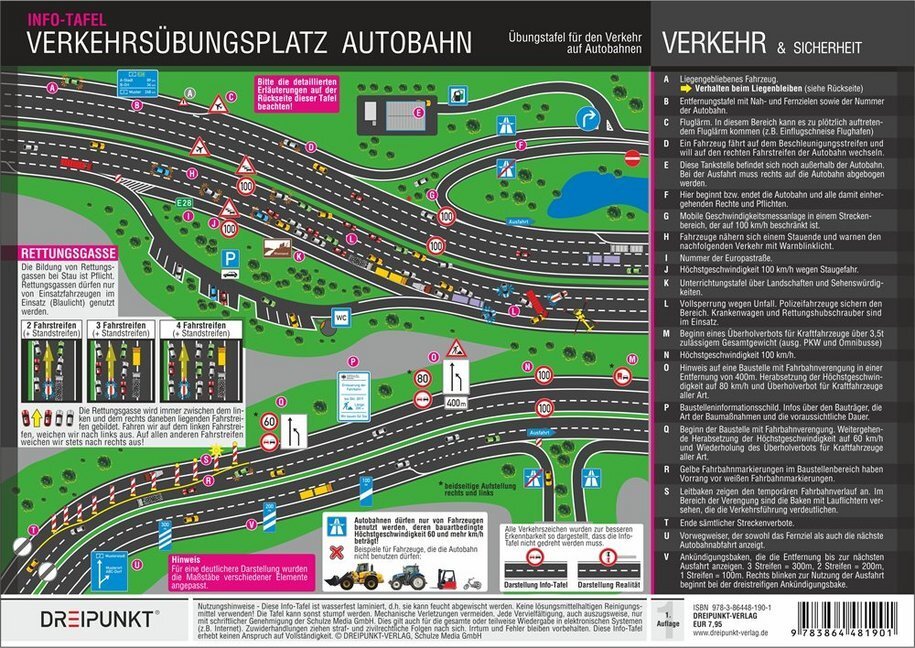 Cover: 9783864481901 | Verkehrsübungsplatz Autobahn, Info-Tafel | Michael Schulze | Poster
