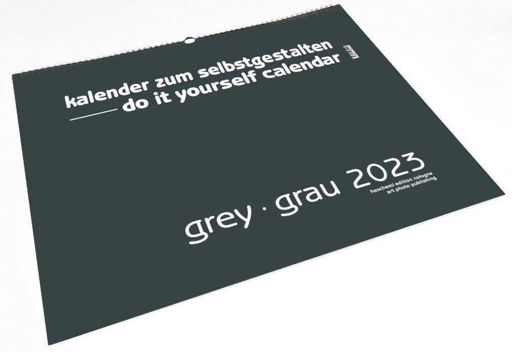 Cover: 9783931282011 | Grey  Grau 2025  Blanko Gross XL Format | Baback Haschemi | Kalender