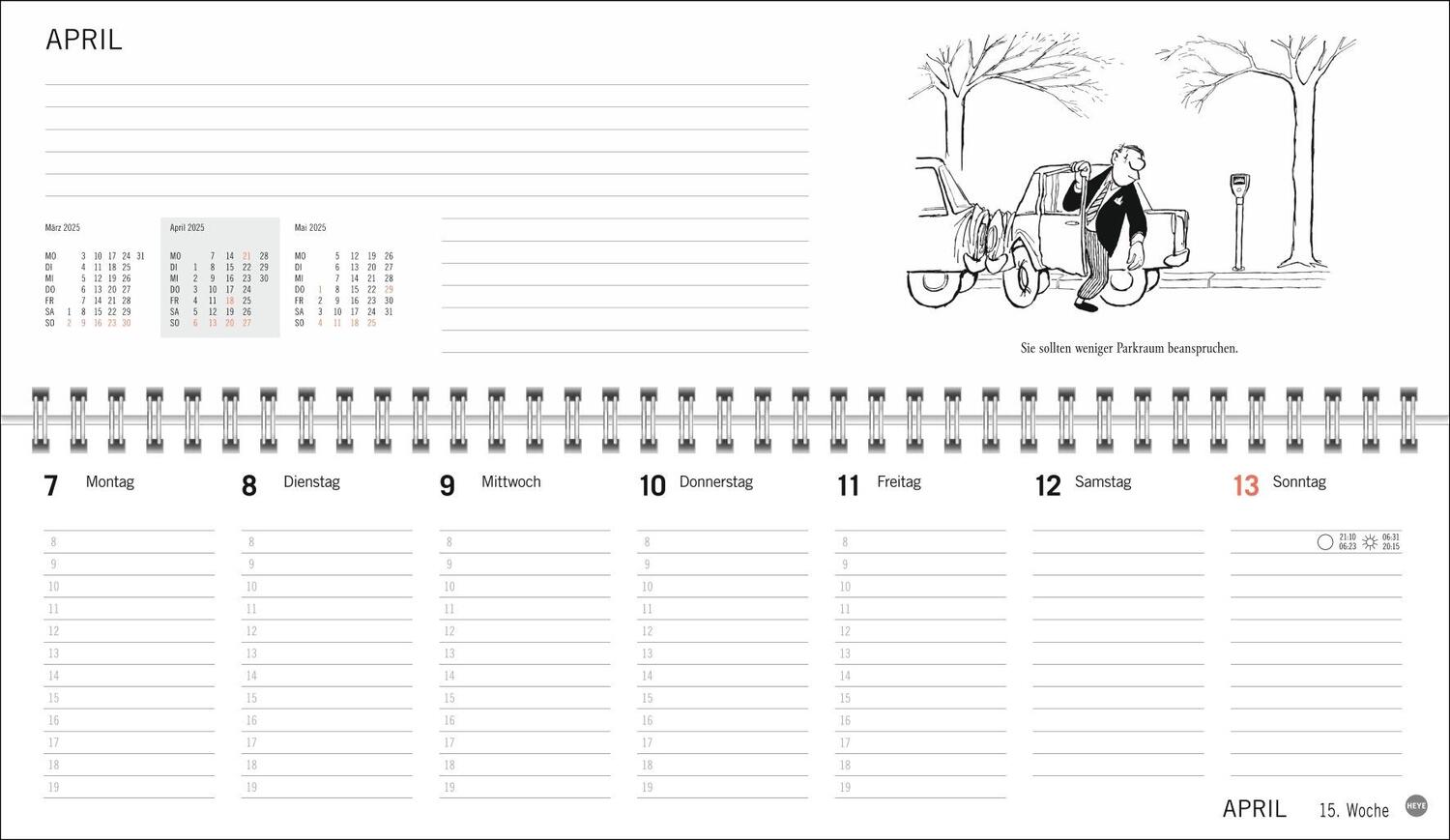 Bild: 9783756406517 | Loriot Büroplaner 2025 | Loriot | Kalender | Loriot Kalender Heye