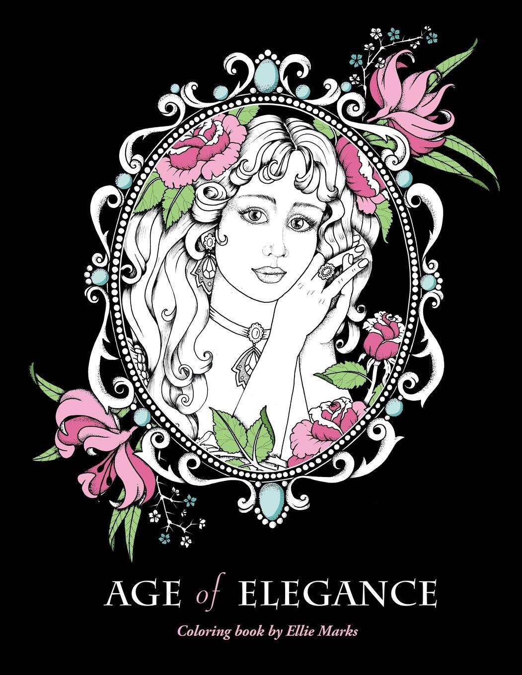 Cover: 9781732963672 | Age of Elegance | Coloring book by Ellie Marks | Ellie Marks | Buch