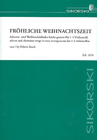 Cover: 9790003037752 | Fröhliche Weihnachtszeit für 1-4 Violoncelli Spielpartitur | Partitur