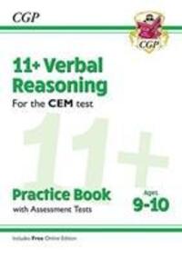 Cover: 9781789081701 | 11+ CEM Verbal Reasoning Practice Book & Assessment Tests - Ages...