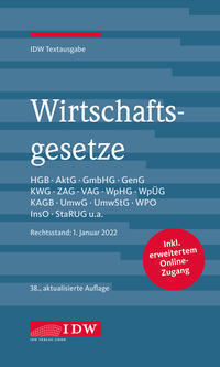 Cover: 9783802125942 | Wirtschaftsgesetze 2022, m. 1 Buch, m. 1 E-Book | e.V. | Bundle | 2022