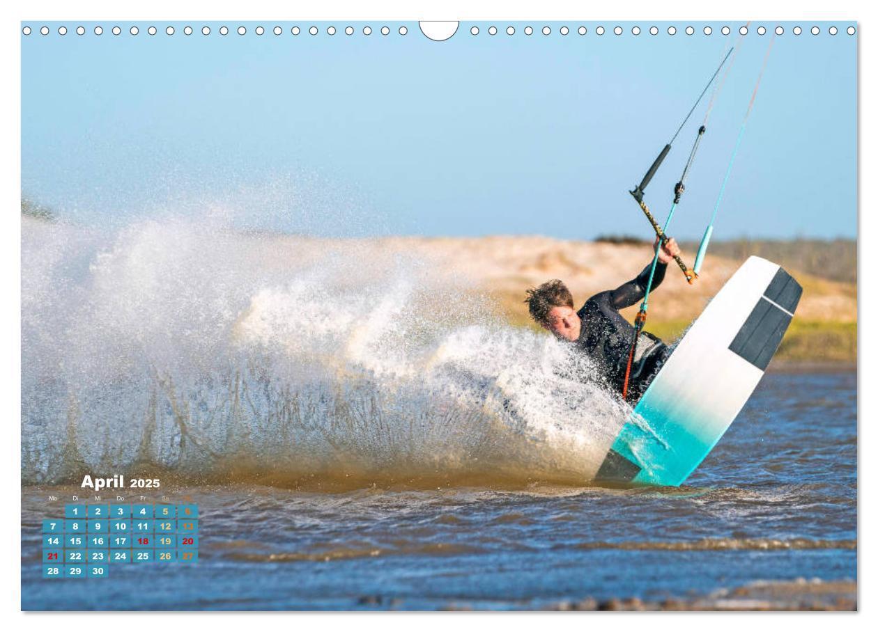 Bild: 9783457161319 | Kitesurfen: Mit Drachen am Meer (Wandkalender 2025 DIN A3 quer),...