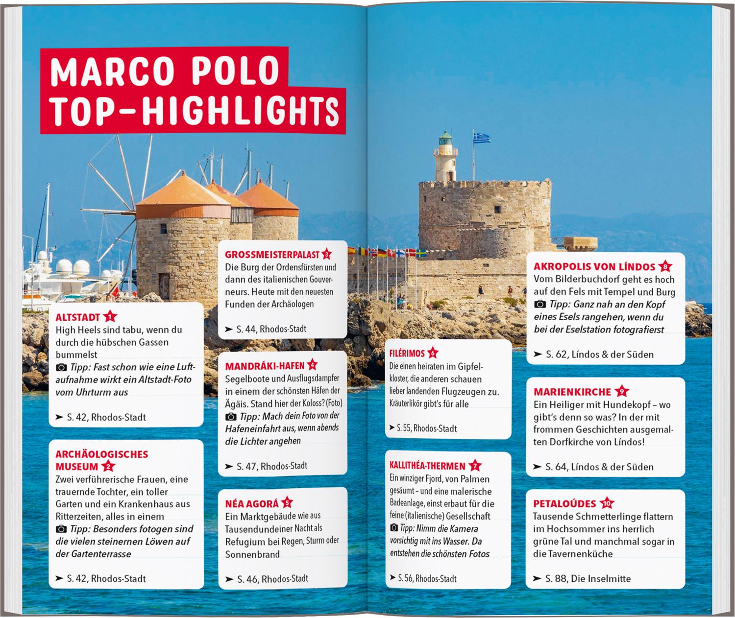 Bild: 9783829770149 | MARCO POLO Reiseführer Rhodos | Klaus Bötig (u. a.) | Taschenbuch