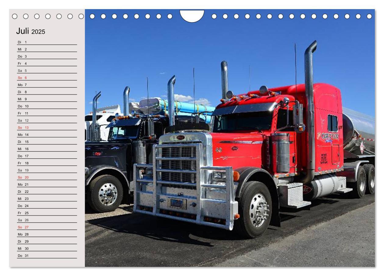 Bild: 9783435484430 | US-Trucks. Faszination Langhauber (Wandkalender 2025 DIN A4 quer),...