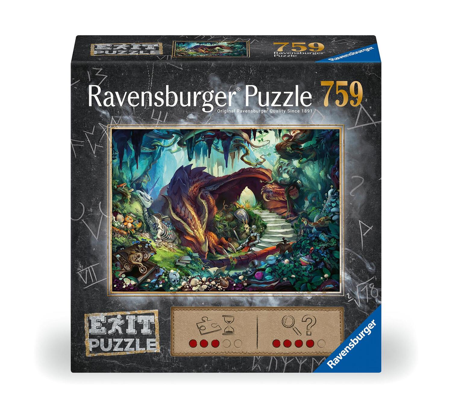 Cover: 4005556173662 | Ravensburger Exit Puzzle 17378 In der Drachenhöhle - 759 Teile...