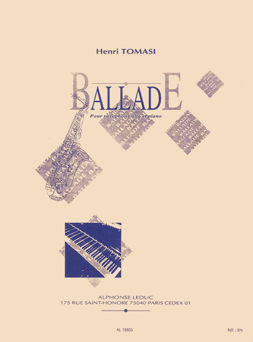 Cover: 9790046198038 | Ballade | Henri Tomasi | Buch | Alphonse Leduc | EAN 9790046198038