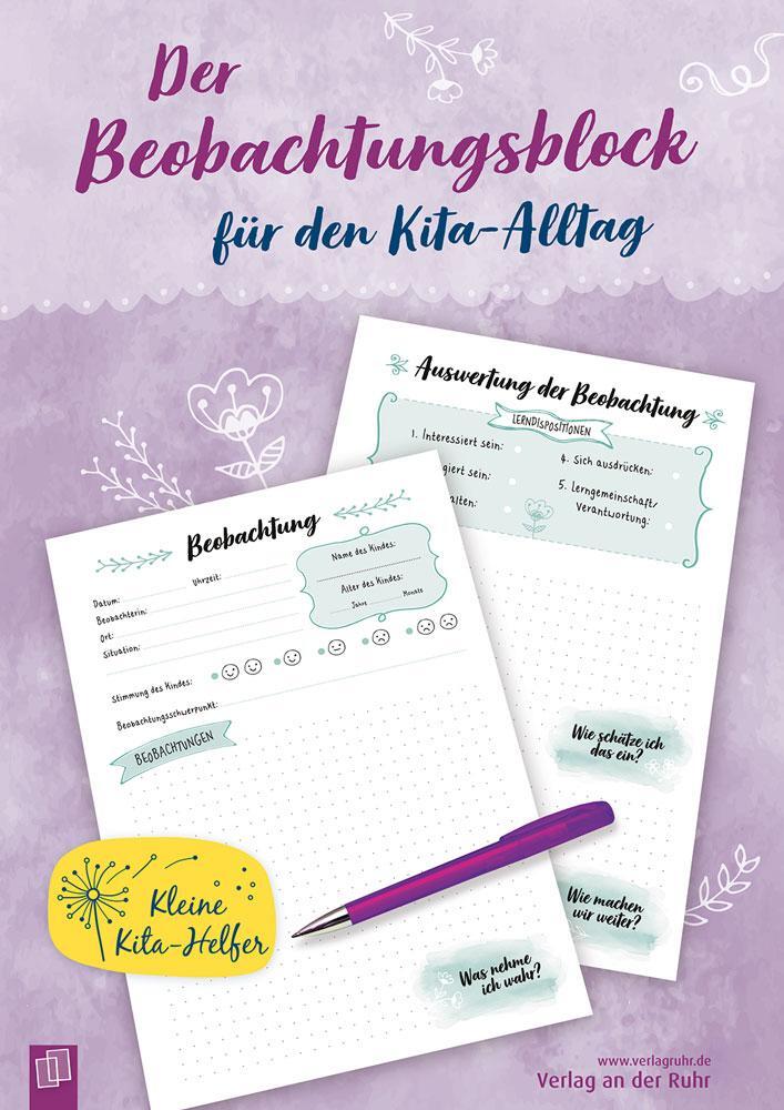 Cover: 4260217050359 | Der Beobachtungsblock für den Kita-Alltag | Taschenbuch | 50 S. | 2018
