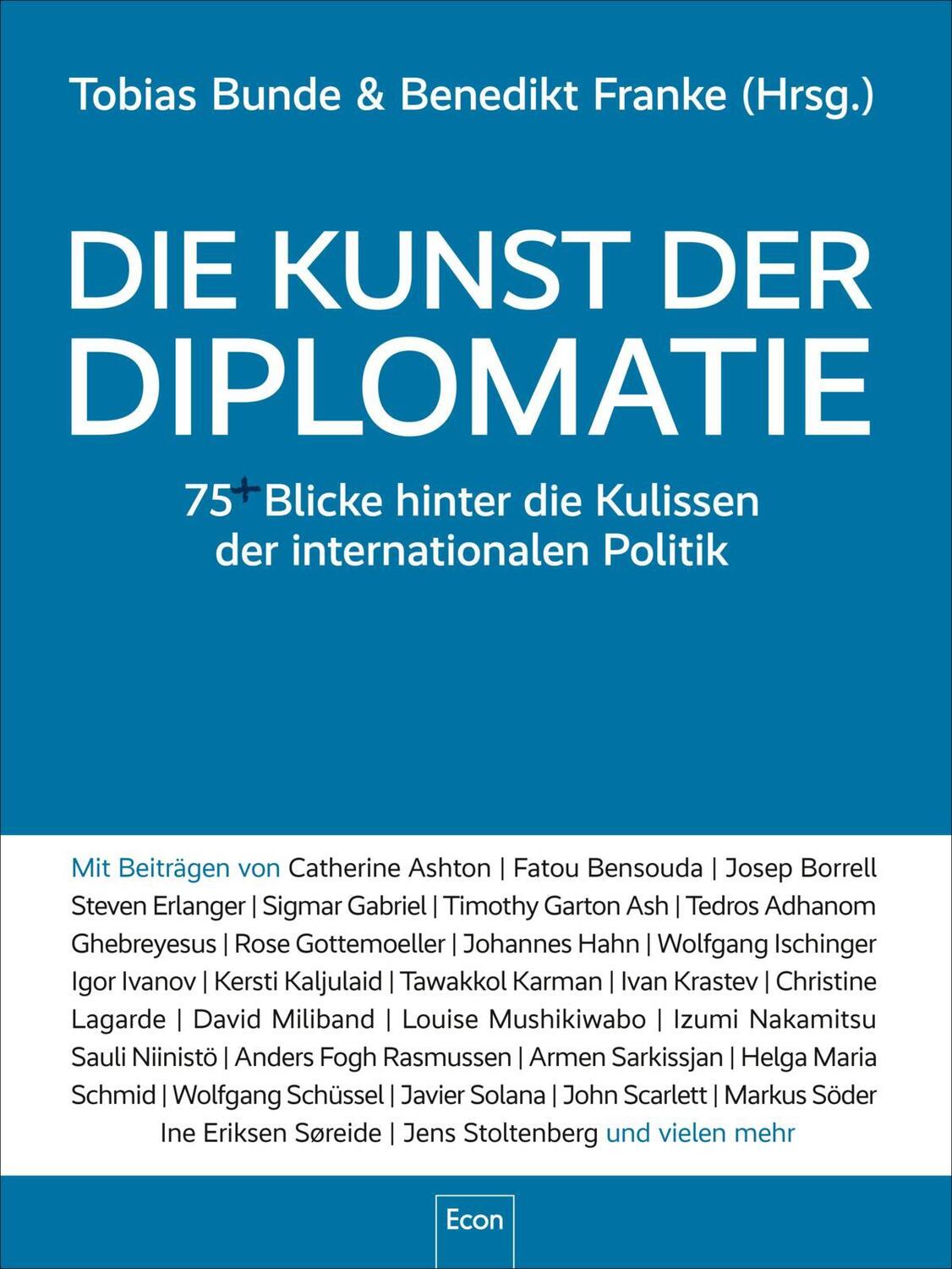 Cover: 9783430210713 | Die Kunst der Diplomatie | Tobias Bunde (u. a.) | Buch | Deutsch