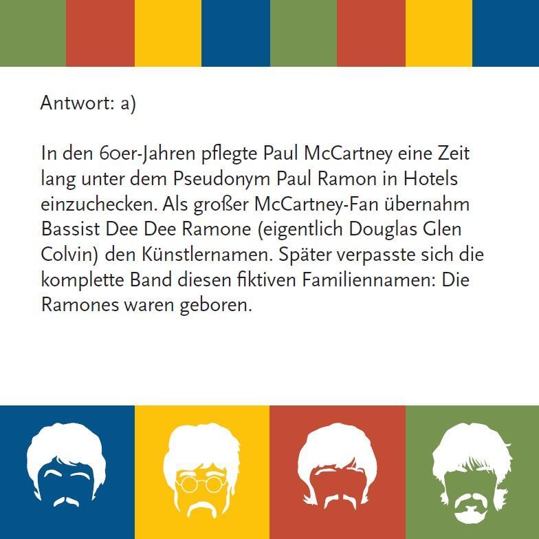Bild: 4250364119122 | Das Beatles-Quiz (Neuauflage) | Stefan Gnad (u. a.) | Spiel | 66 S.