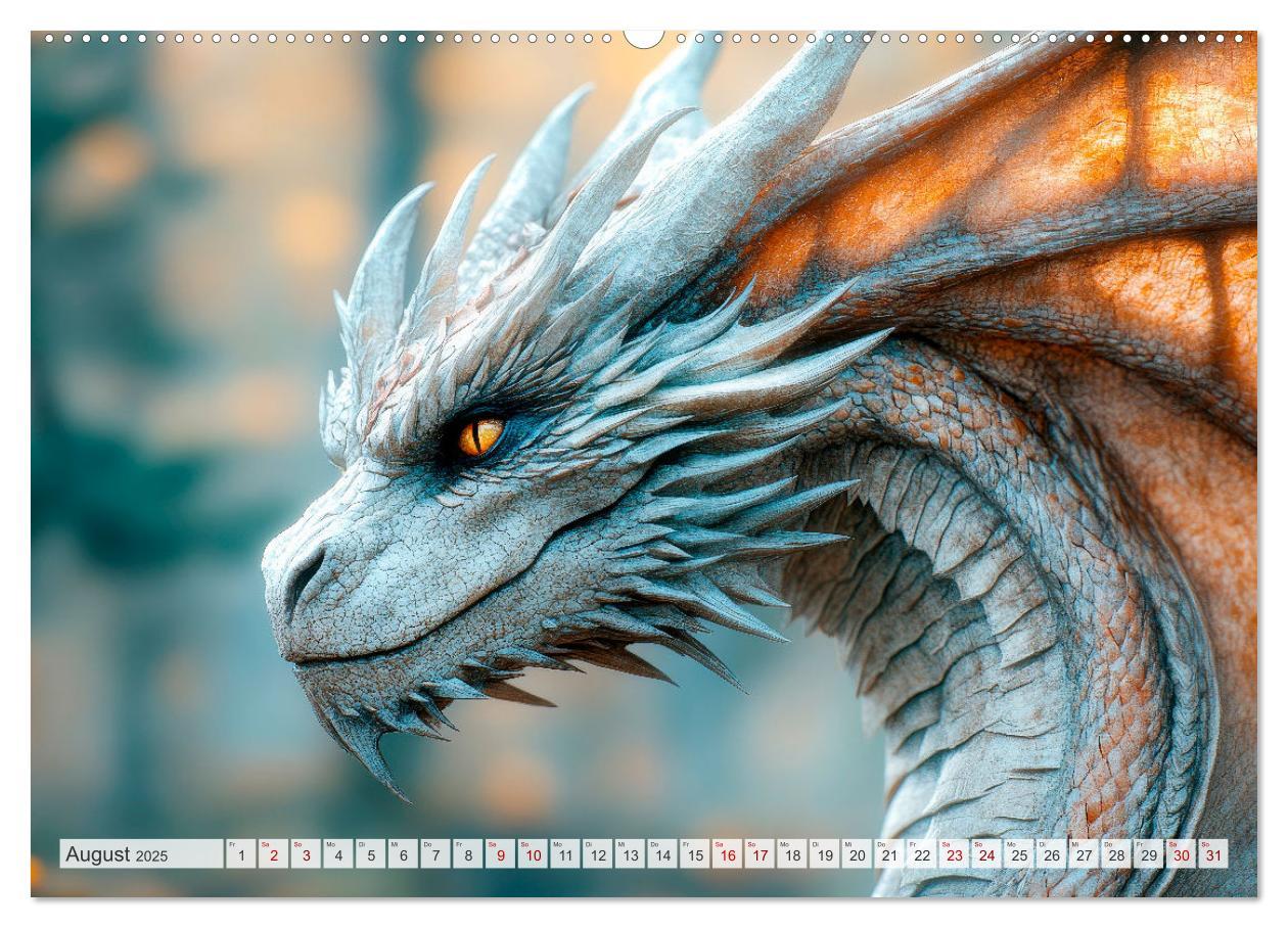 Bild: 9783457181492 | MÄCHTIGE DRACHEN Mystische Wesen (Wandkalender 2025 DIN A2 quer),...