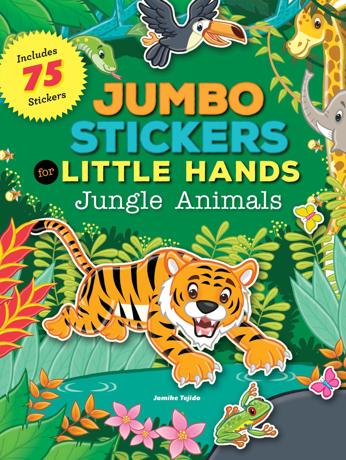 Cover: 9781633221192 | Jumbo Stickers for Little Hands: Jungle Animals | Includes 75 Stickers