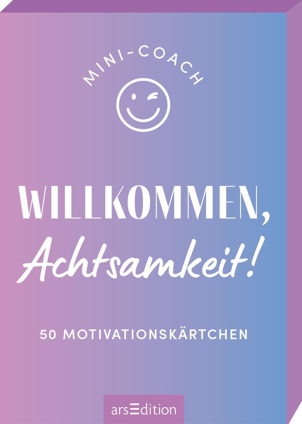 Cover: 9783845857688 | Mini-Coach. Willkommen, Achtsamkeit! | 50 Motivationskärtchen | Buch
