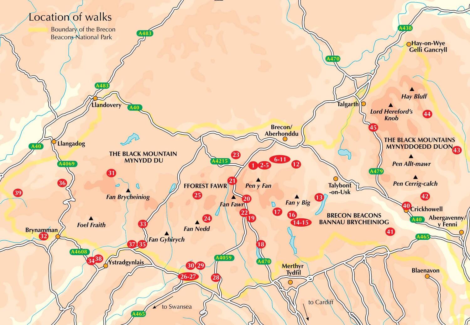 Bild: 9781786310897 | Walking in the Brecon Beacons | 45 circular walks in the National Park
