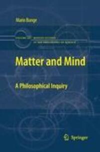 Cover: 9789400732964 | Matter and Mind | A Philosophical Inquiry | Mario Bunge | Taschenbuch