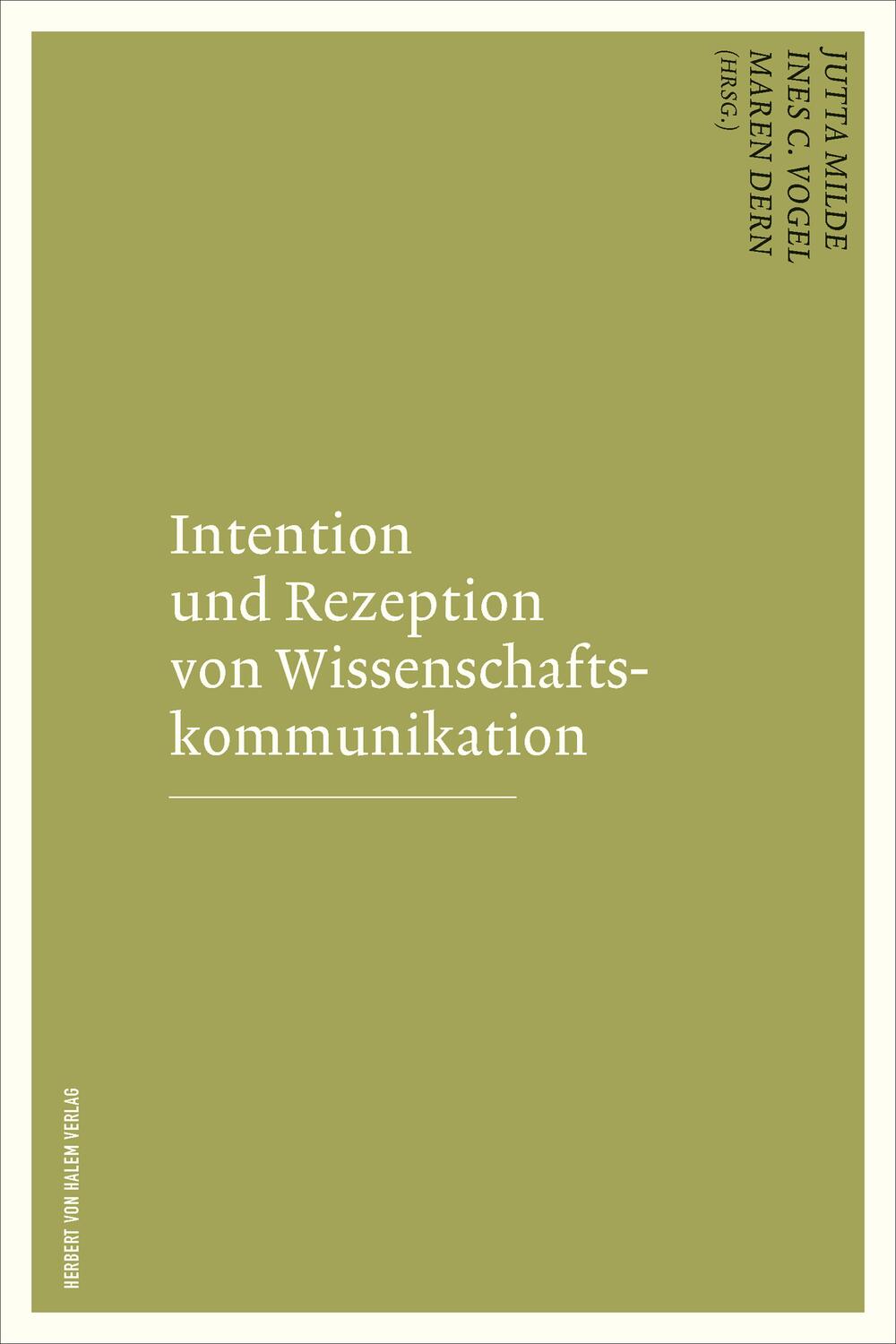 Cover: 9783869623146 | Intention und Rezeption von Wissenschaftskommunikation | Milde (u. a.)