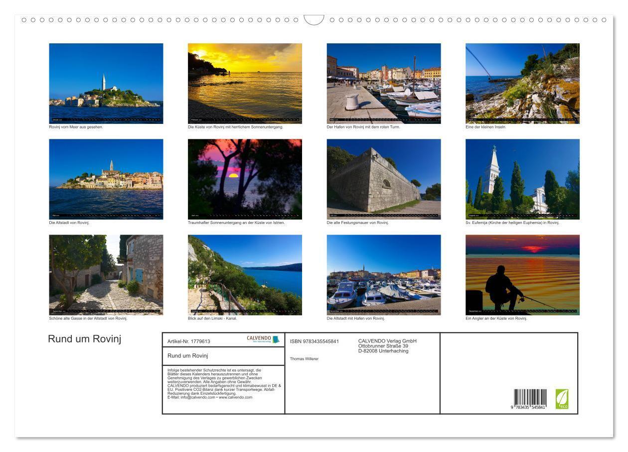 Bild: 9783435545841 | Rund um Rovinj (Wandkalender 2025 DIN A2 quer), CALVENDO...