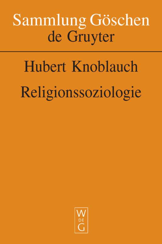 Cover: 9783110163476 | Religionssoziologie | Hubert Knoblauch | Buch | 250 S. | Deutsch