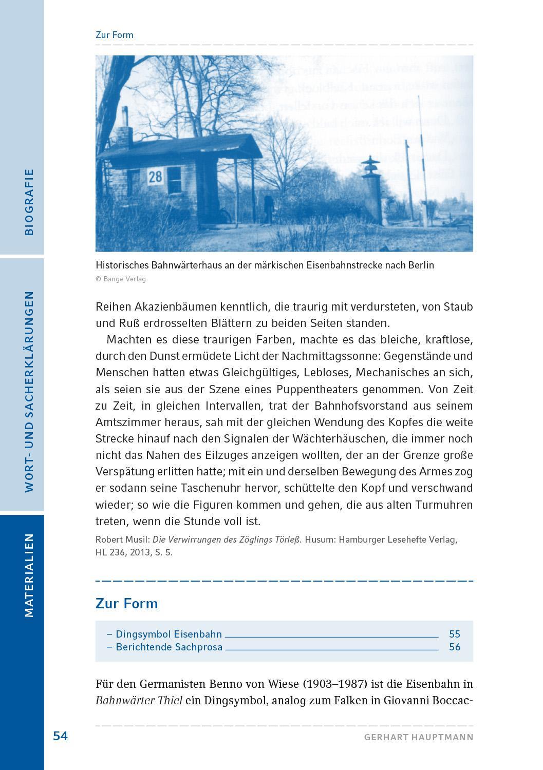 Bild: 9783872915238 | Bahnwärter Thiel | Novellistische Skizze | Gerhart Hauptmann | Buch