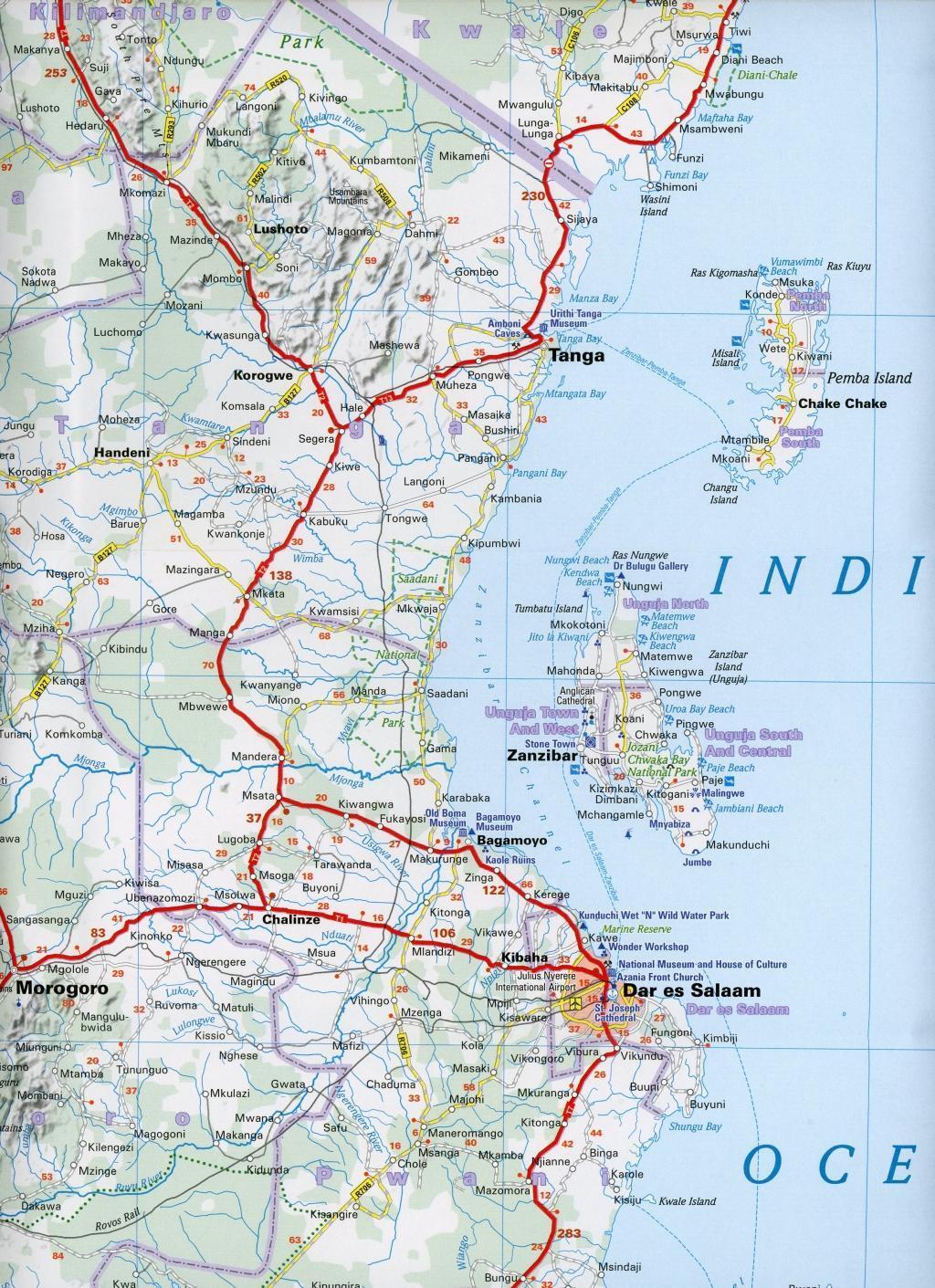 Bild: 9782067242586 | Tanzania &amp; Zanzibar - Michelin National Map 810 | Map | Taschenbuch