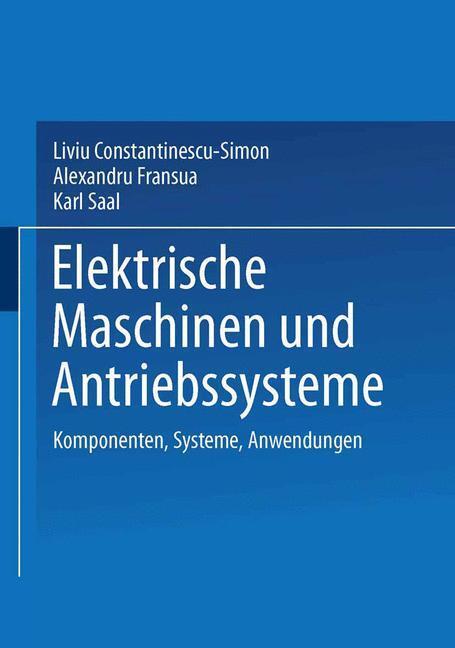 Cover: 9783322895639 | Elektrische Maschinen und Antriebssysteme | Taschenbuch | Paperback